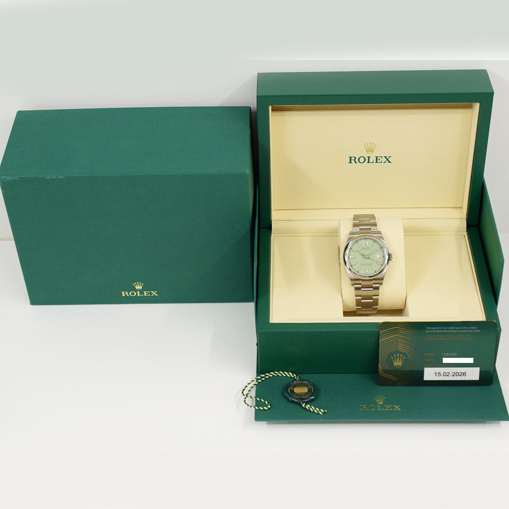 Rolex Oyster Perpetual 36mm Pistachio Dial 126000 (2026)