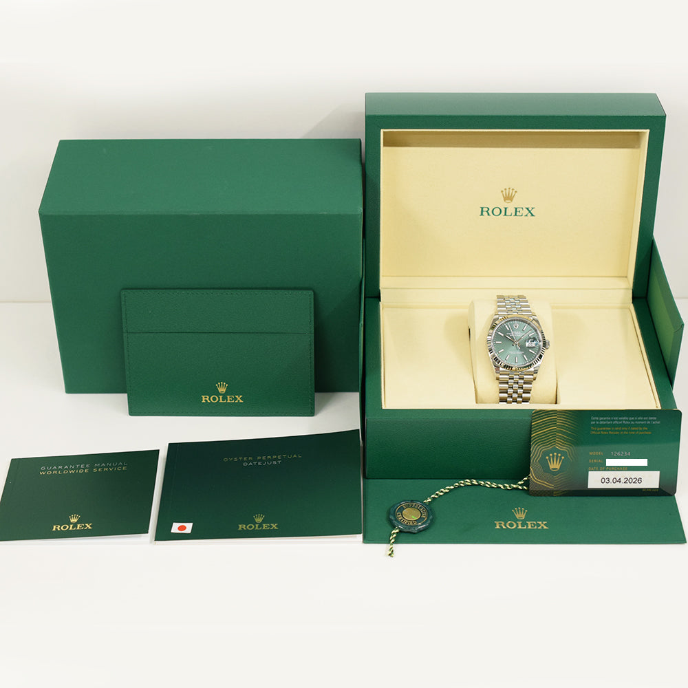 Rolex Datejust 36mm Mint Green Dial 126234 (2026)