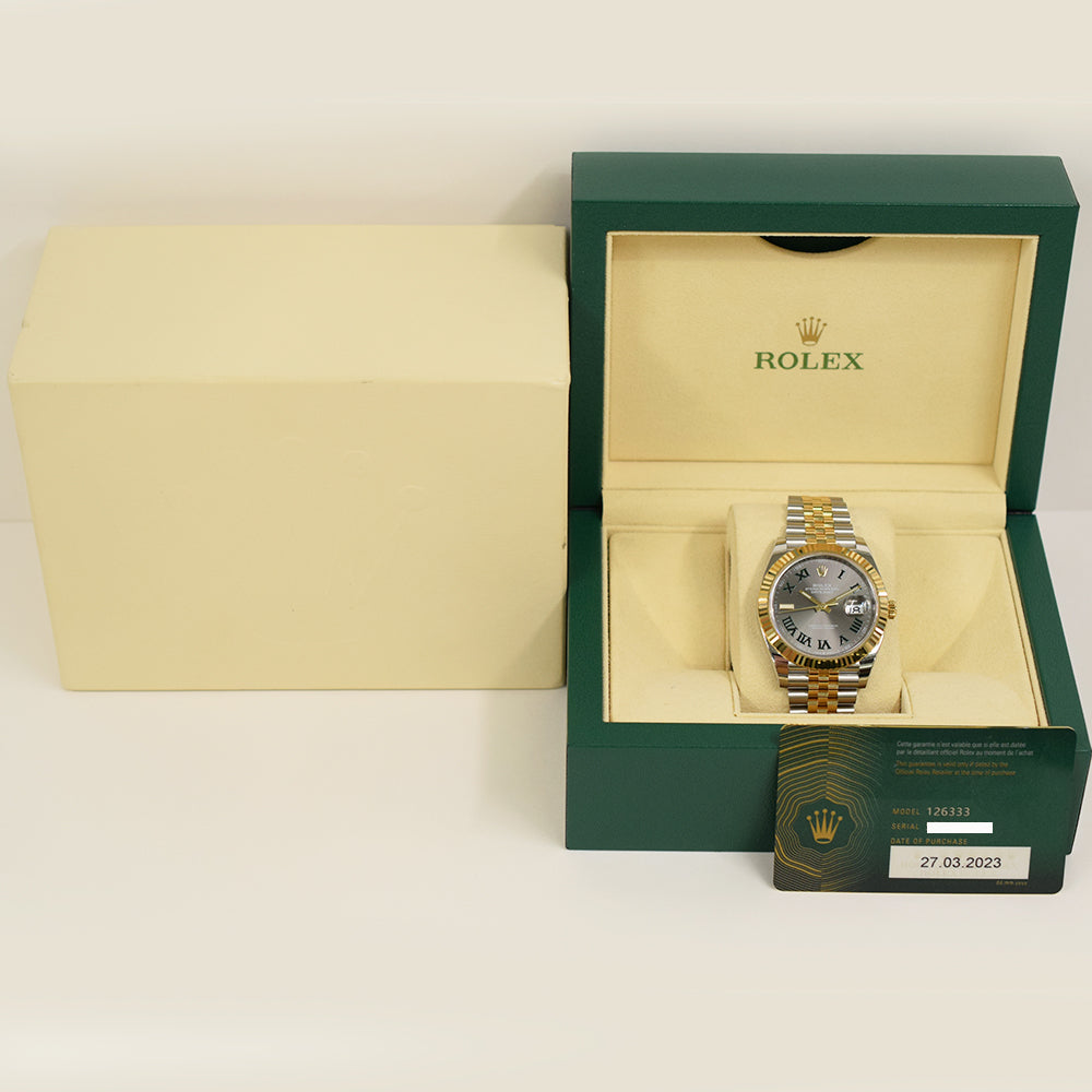 Rolex Datejust 41mm Wimbledon Dial 126333 (2023)