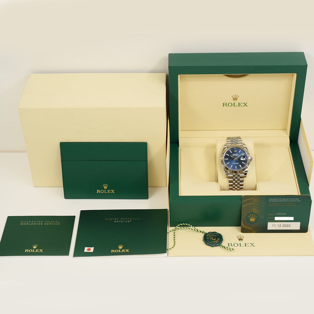 Rolex Datejust 41mm Blue Dial 126334G (2022)
