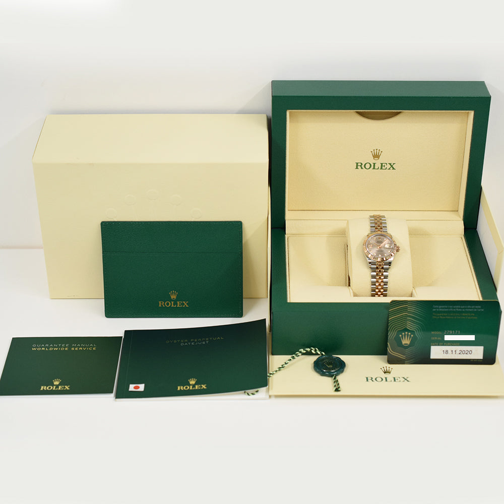 Rolex Lady Datejust 28mm Silver "VI" Diamond Dial 279171G (2020)