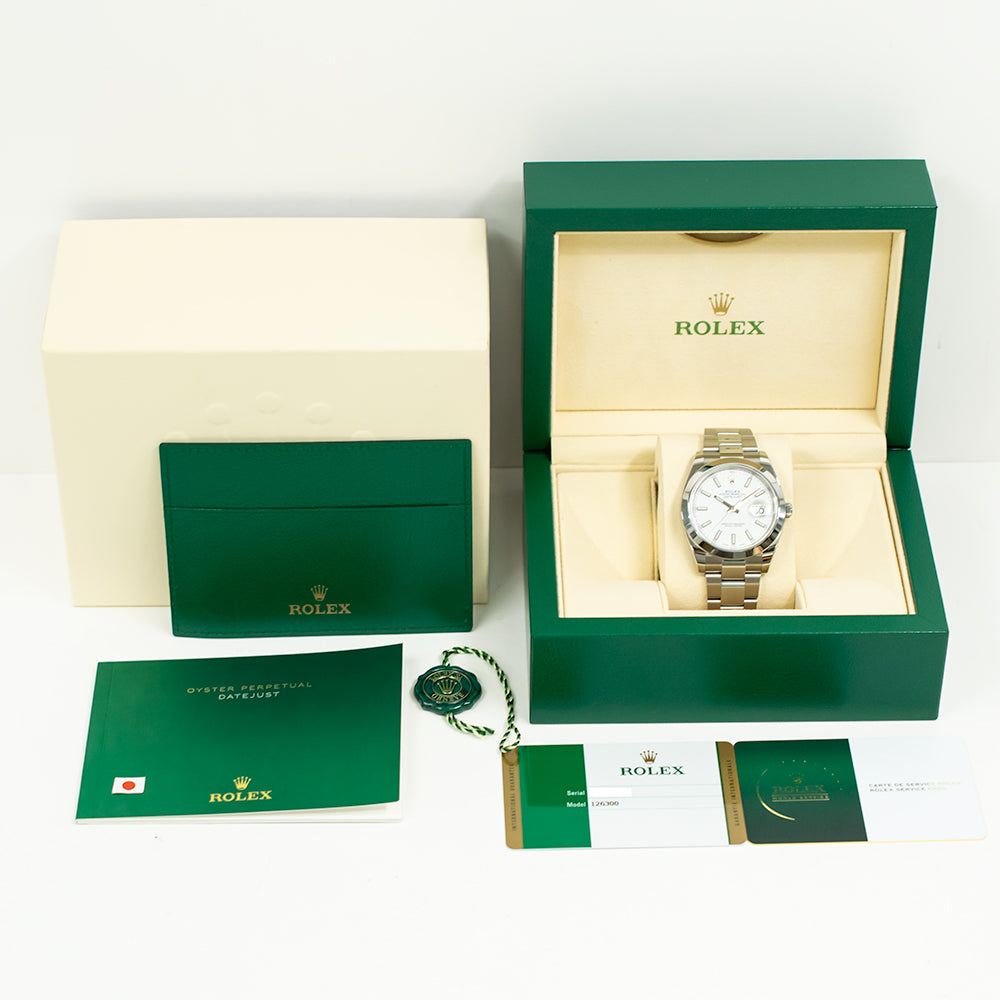 Rolex Datejust 41mm White Dial 126300 (2018)