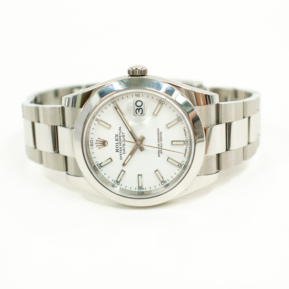 Rolex Datejust 41mm White Dial 126300 (2018)
