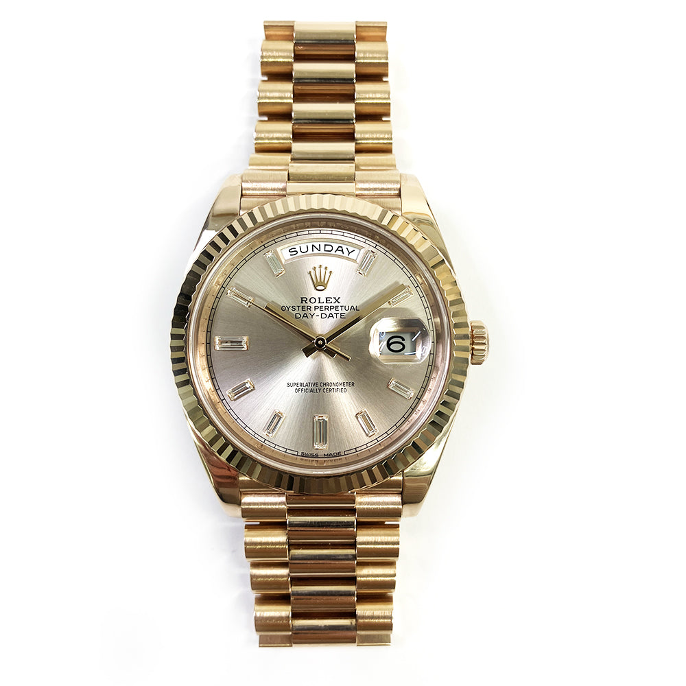 Rolex Day-Date 40mm Sundust Diamond Dial 228235