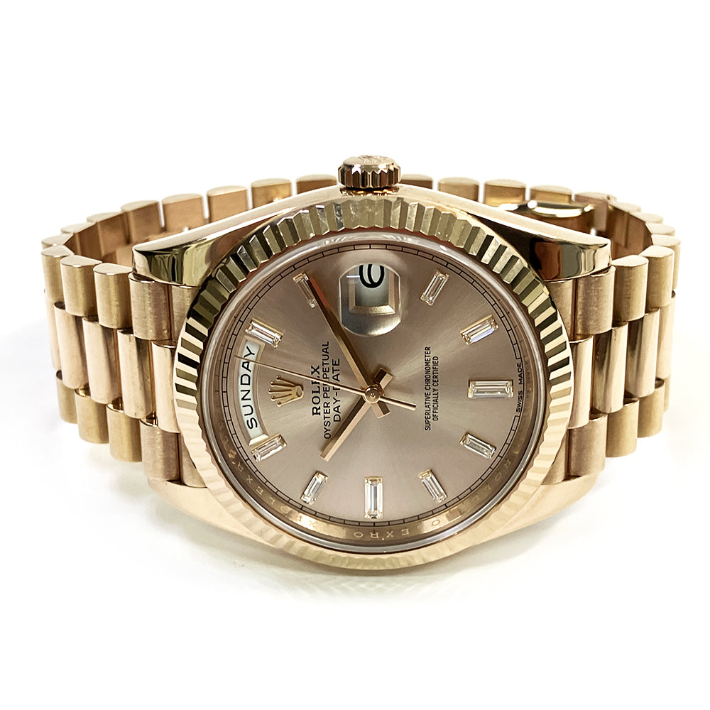 Rolex Day-Date 40mm Sundust Diamond Dial 228235
