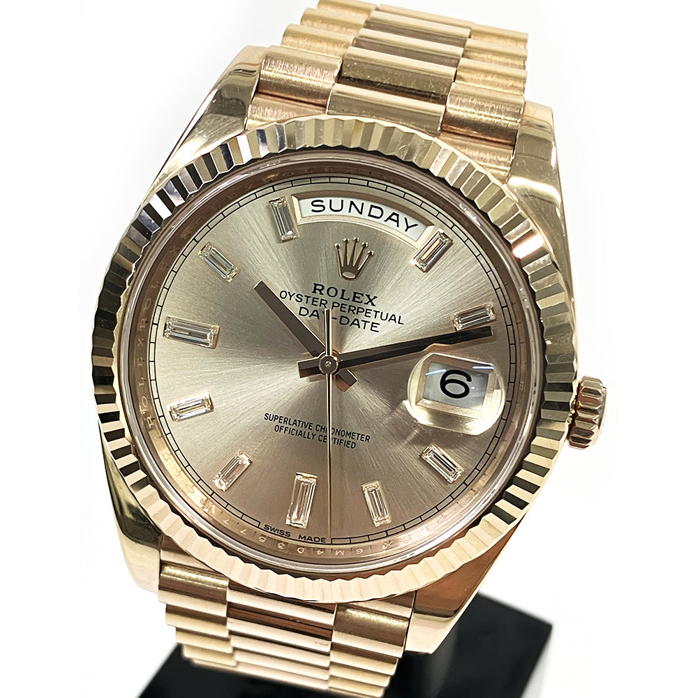 Rolex Day-Date 40mm Sundust Diamond Dial 228235