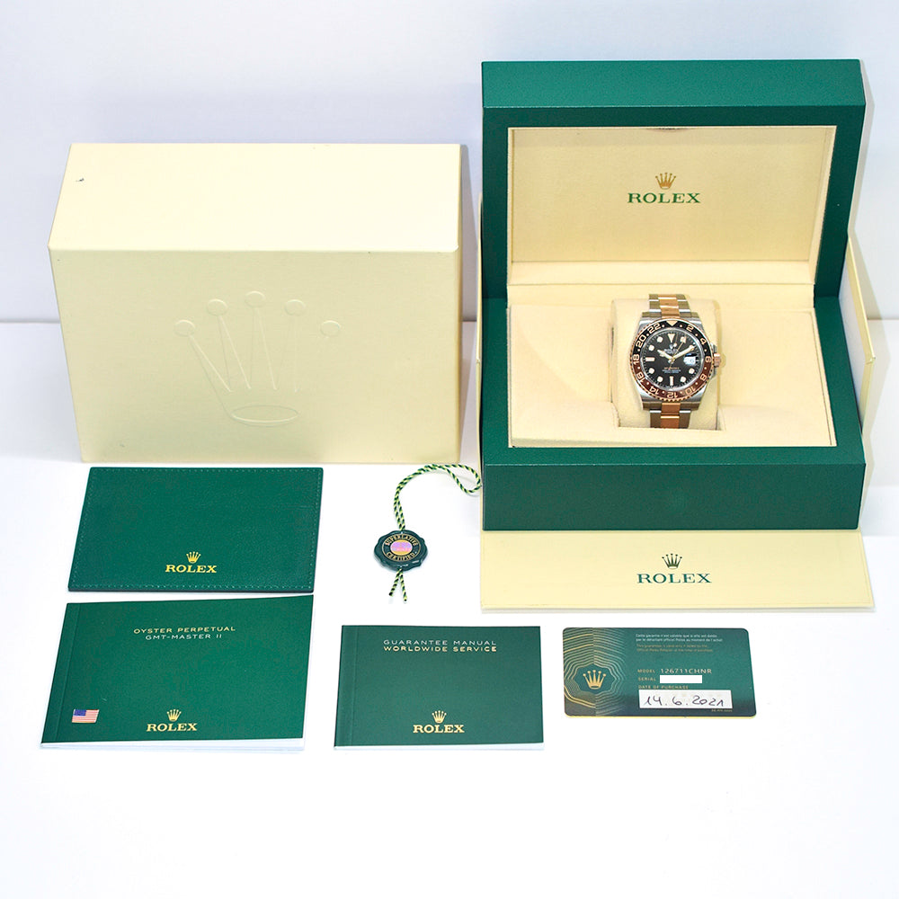 Rolex GMT-Master II "Root Beer" Steel and Rose Gold 126711CHNR (2021)