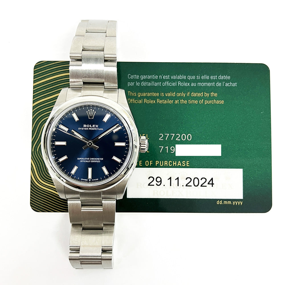 Rolex Oyster Perpetual 31mm Blue Dial 277200 (2024)