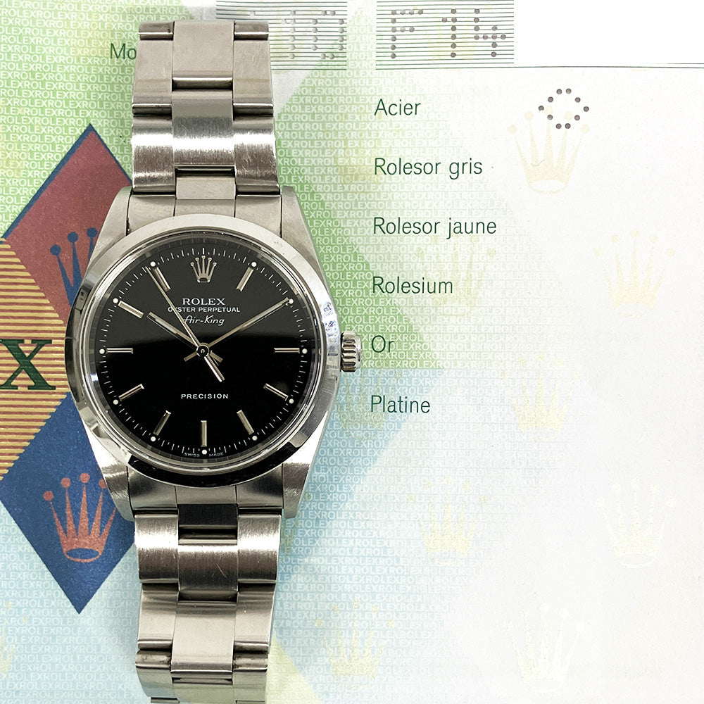 Rolex Air-King Black Dial 14000M (2004)