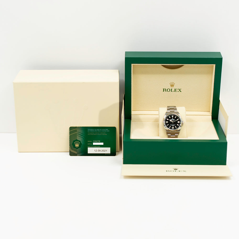 Rolex Explorer 36mm Black Dial 124270 (2021)