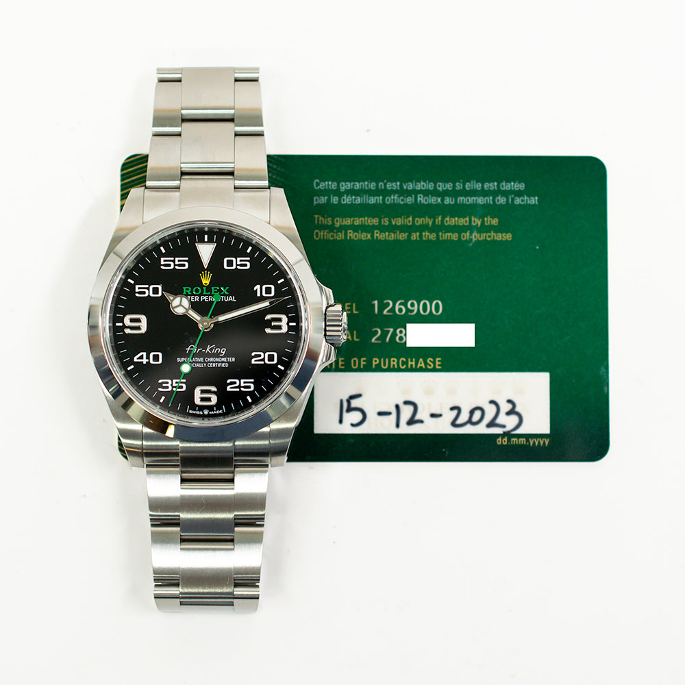 Rolex Air-King 40mm Black Dial 126900 (2023)