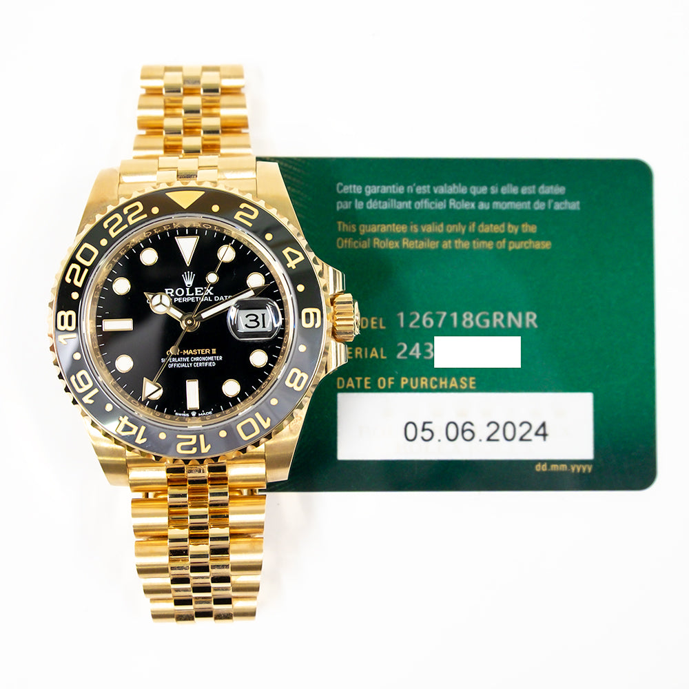 Rolex GMT-Master II Black Dial 126718GRNR (2024)