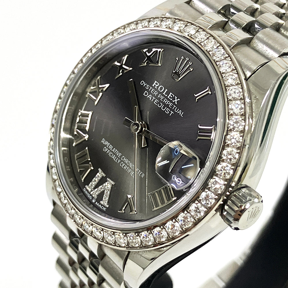 Rolex Datejust 31mm Dark Grey “VI” Diamond Dial Jubilee 278384RBR