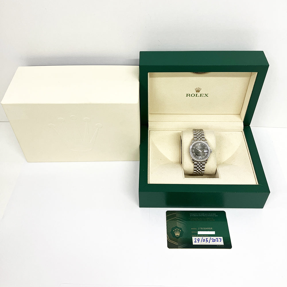 Rolex Datejust 31mm Dark Grey “VI” Diamond Dial Jubilee 278384RBR