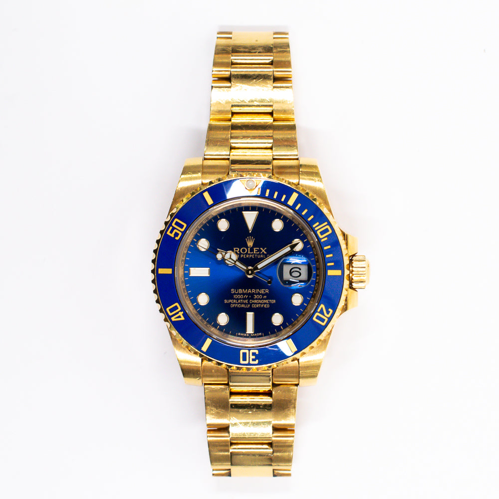Rolex Submariner Date 40mm Blue Dial 116618LB (2015)