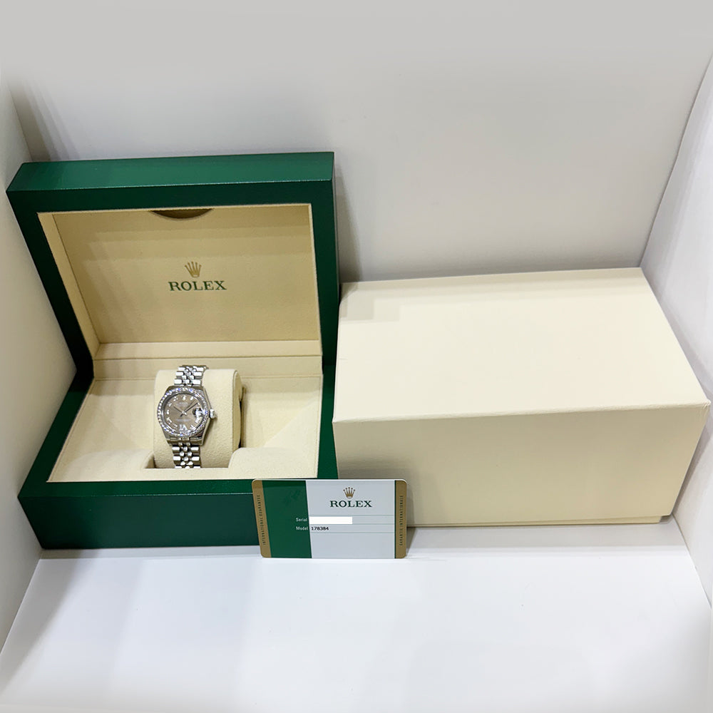 Rolex Datejust 31mm Dark Grey "VI" Diamond Dial 178384 (2015)