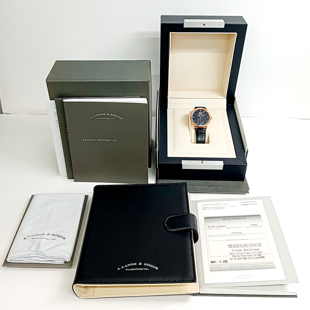 Saxonia Outsize Date 38.5mm Rose Gold 381.031 (2022)