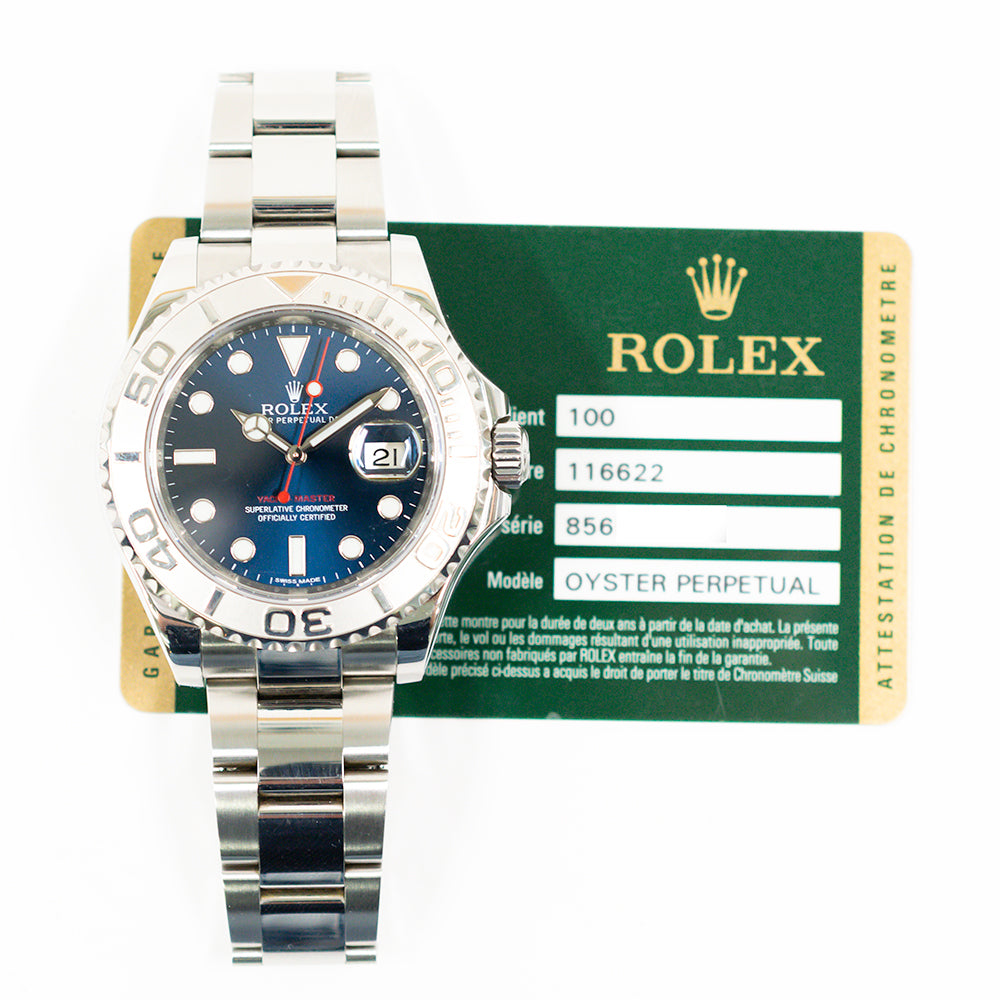 Rolex Yacht-Master 40mm Blue Dial 116622 (2014)