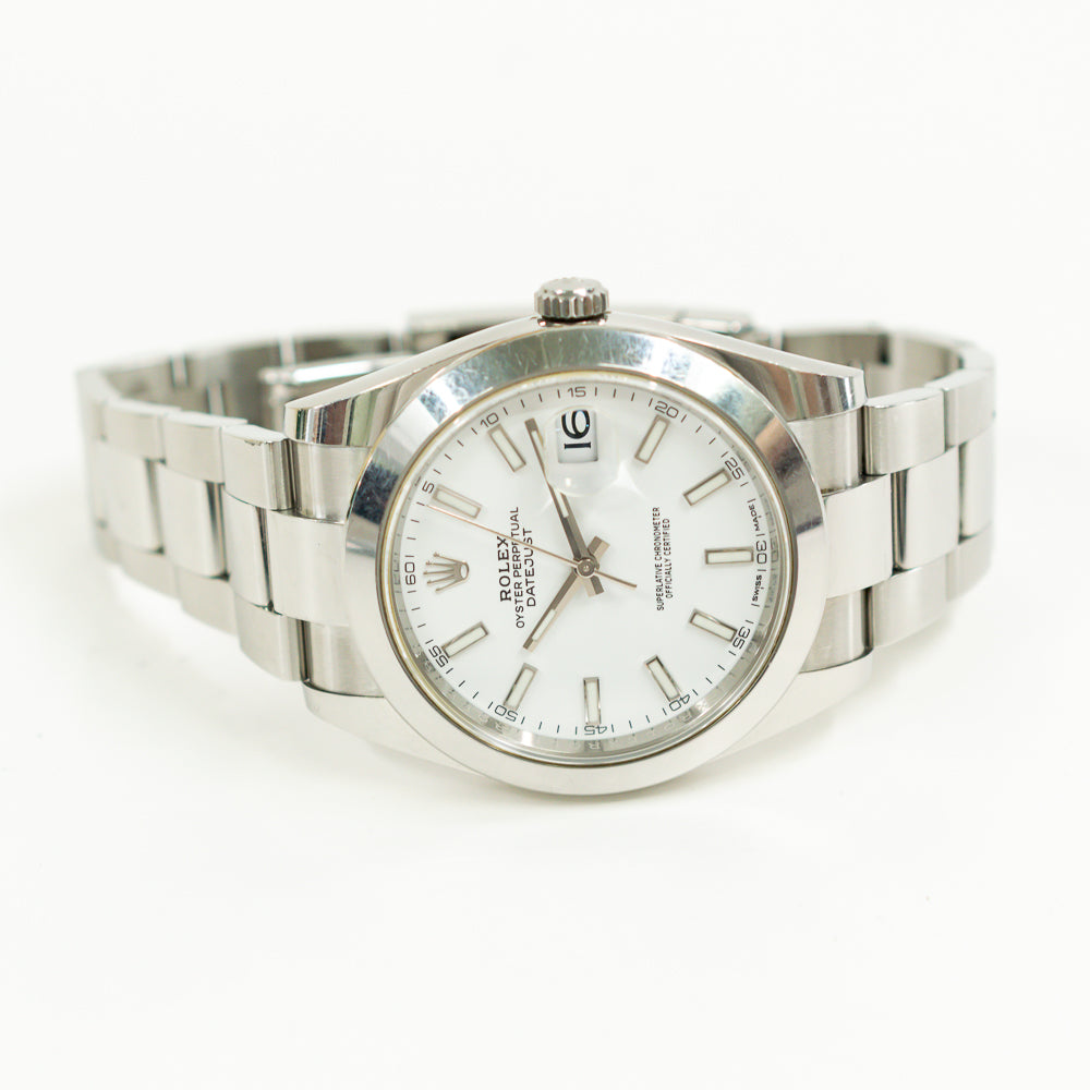 Rolex Datejust 41mm White Dial 126300 (2018)