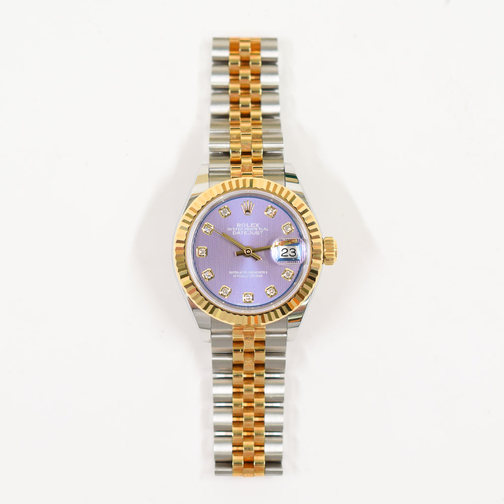 Rolex Lady Datejust 28mm Lavender Diamond Dial 279173 (2017)