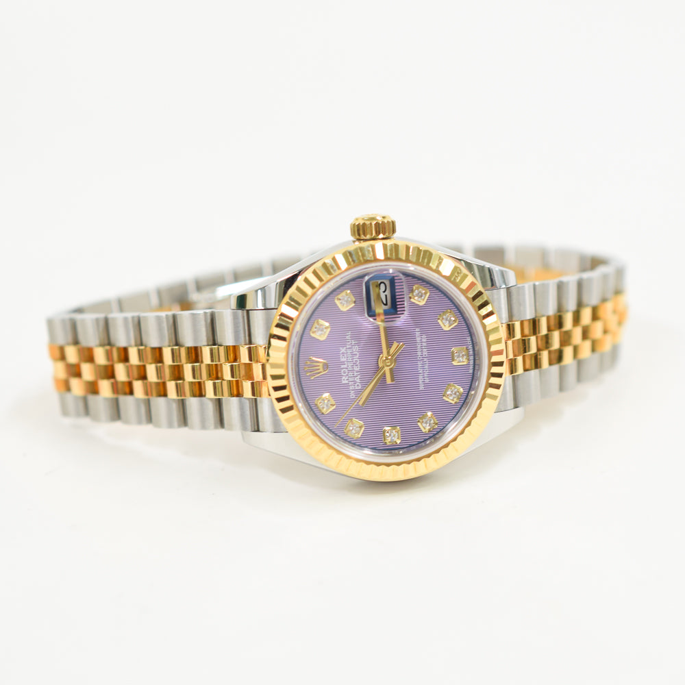 Rolex Lady Datejust 28mm Lavender Diamond Dial 279173 (2017)