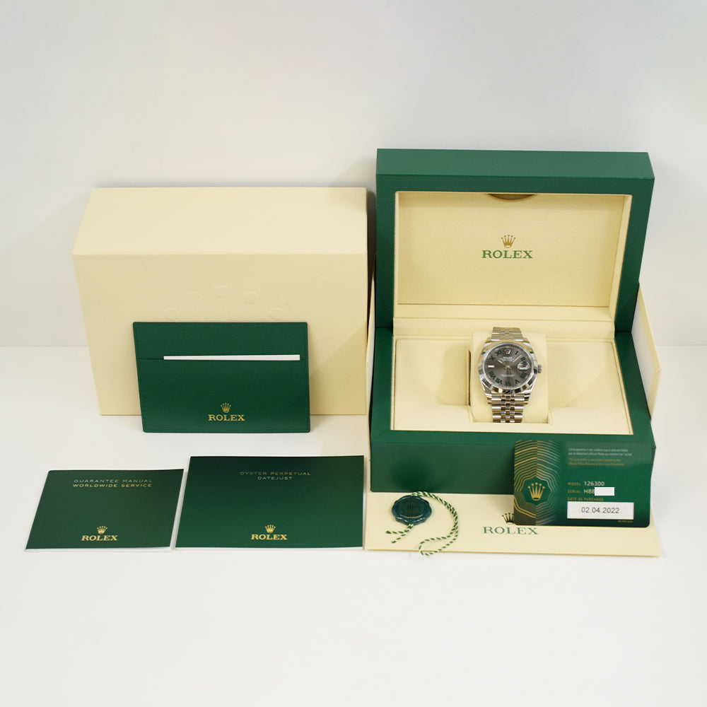 Rolex Datejust 41mm Wimbledon Dial 126300 (2022)