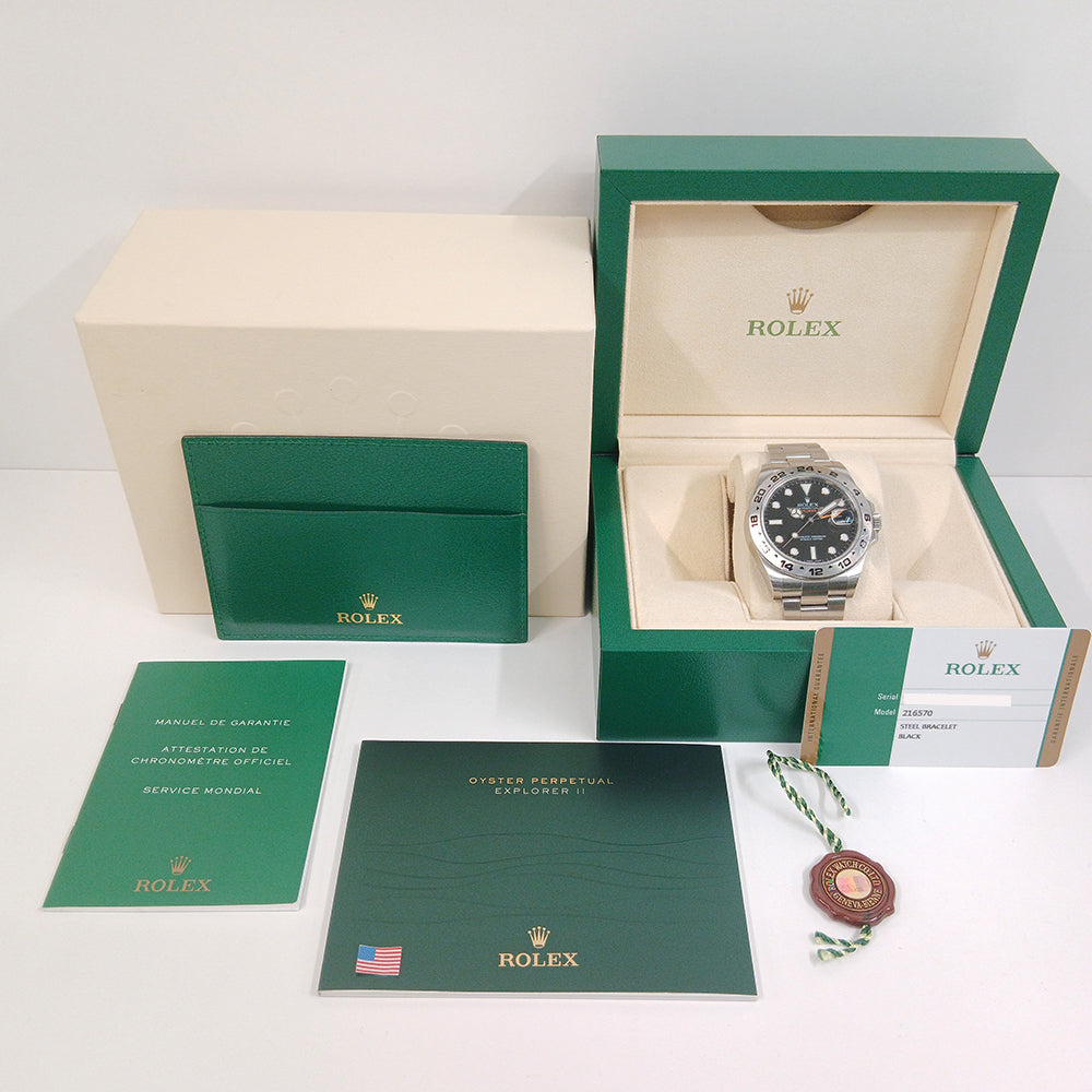 Rolex Explorer II 42mm Black Dial 216570 (2015)