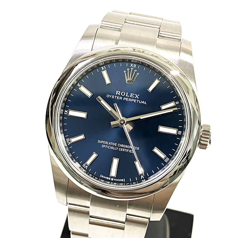 Rolex Oyster Perpetual 34mm Blue Dial 124200 (2024)