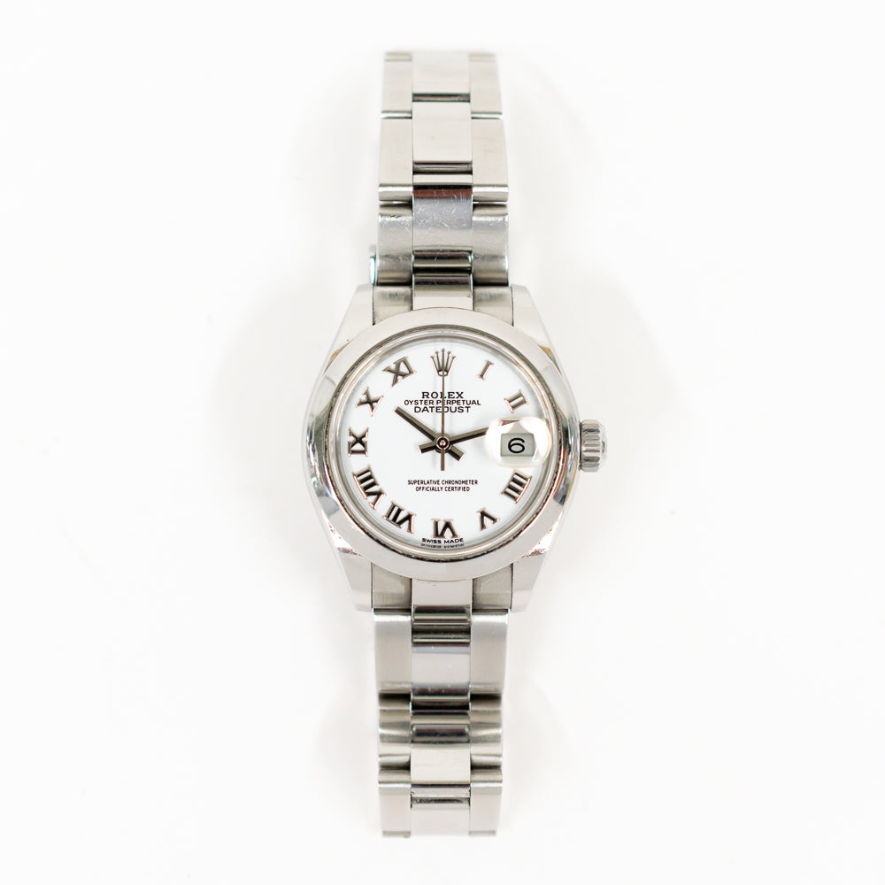 Rolex Datejust 28mm White Roman Dial 279160 (2019)