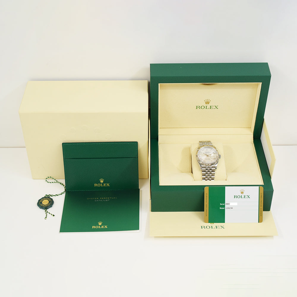 Rolex Datejust 36mm Silver "VI&IX" Diamond Dial 126234 (2020)