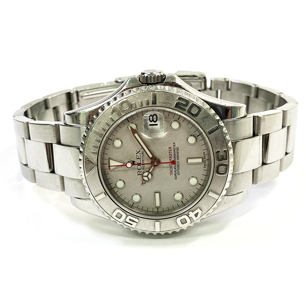 Rolex Yacht-Master 35mm Rolesium Platinum Dial 168622