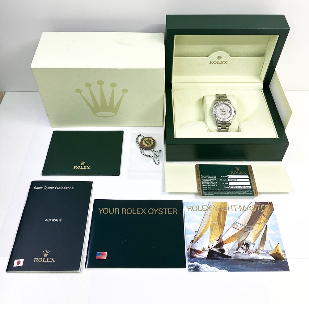 Rolex Yacht-Master 35mm Rolesium Platinum Dial 168622