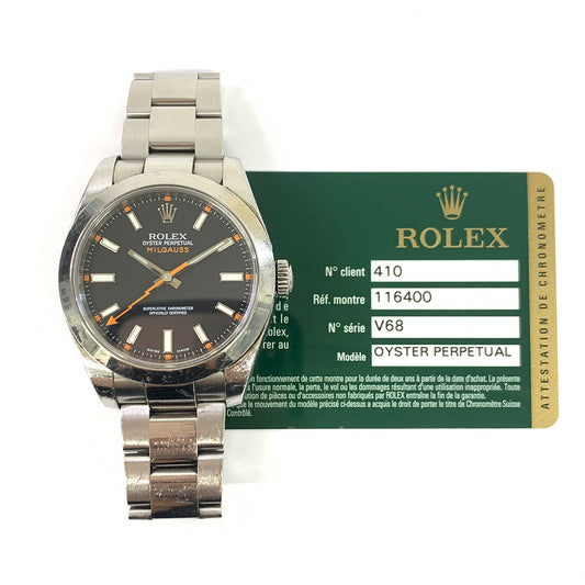 Rolex Milgauss Black Dial 116400