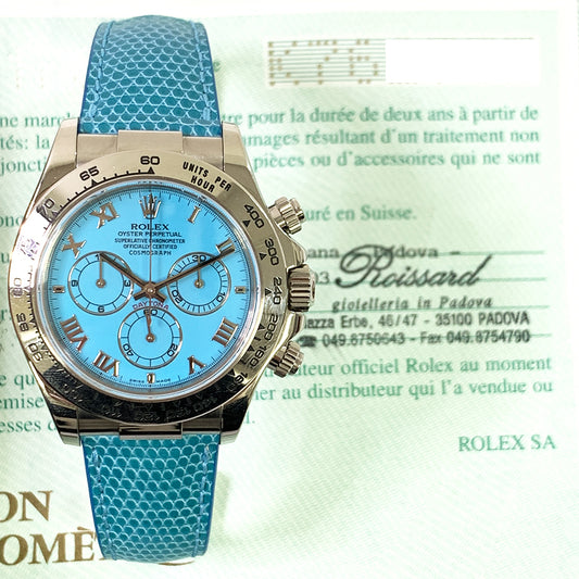 Rolex Daytona Turquoise Roman Dial 116519