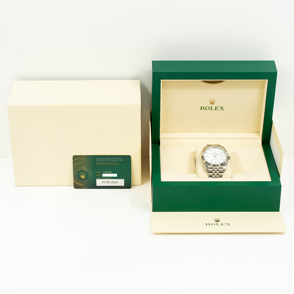 Rolex Datejust 41mm White Dial 126334 (2023)