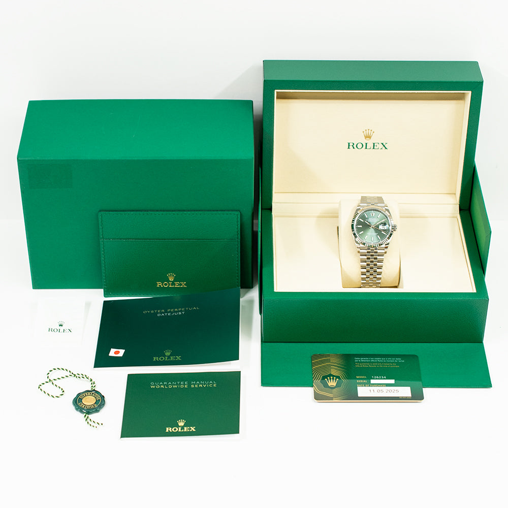 Rolex Datejust 36mm Mint Green Dial 126234 (2025)