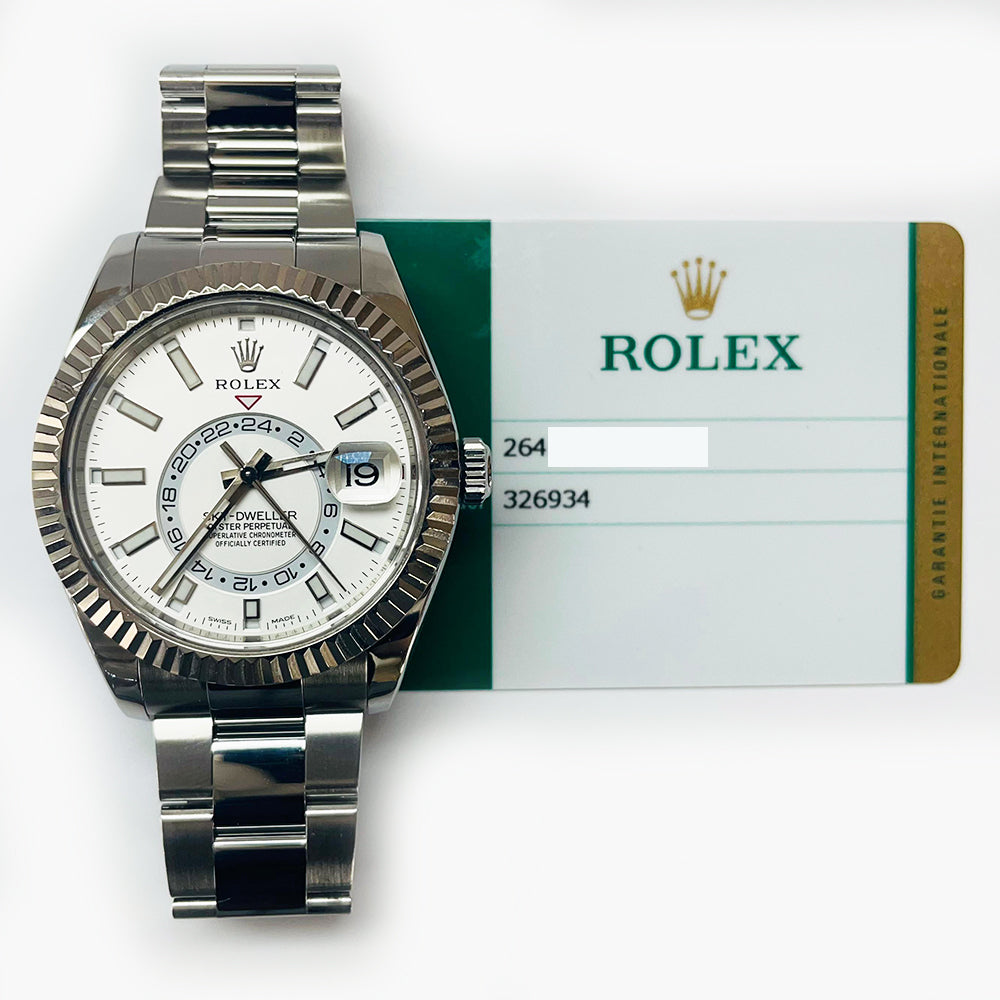 Rolex Sky-Dweller Oyster, 42mm White Dial 326934 (2018)