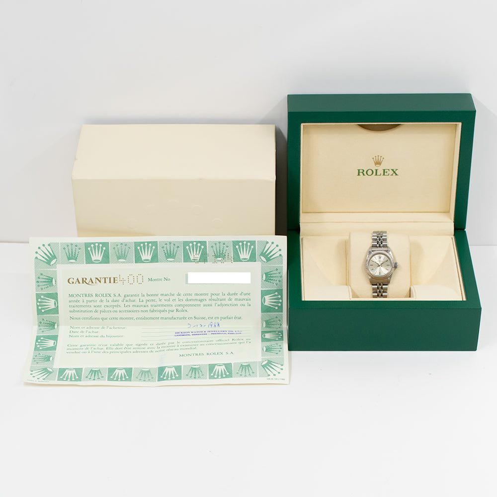 Rolex Oyster Perpetual 26mm Silver Dial 67194 (1998)