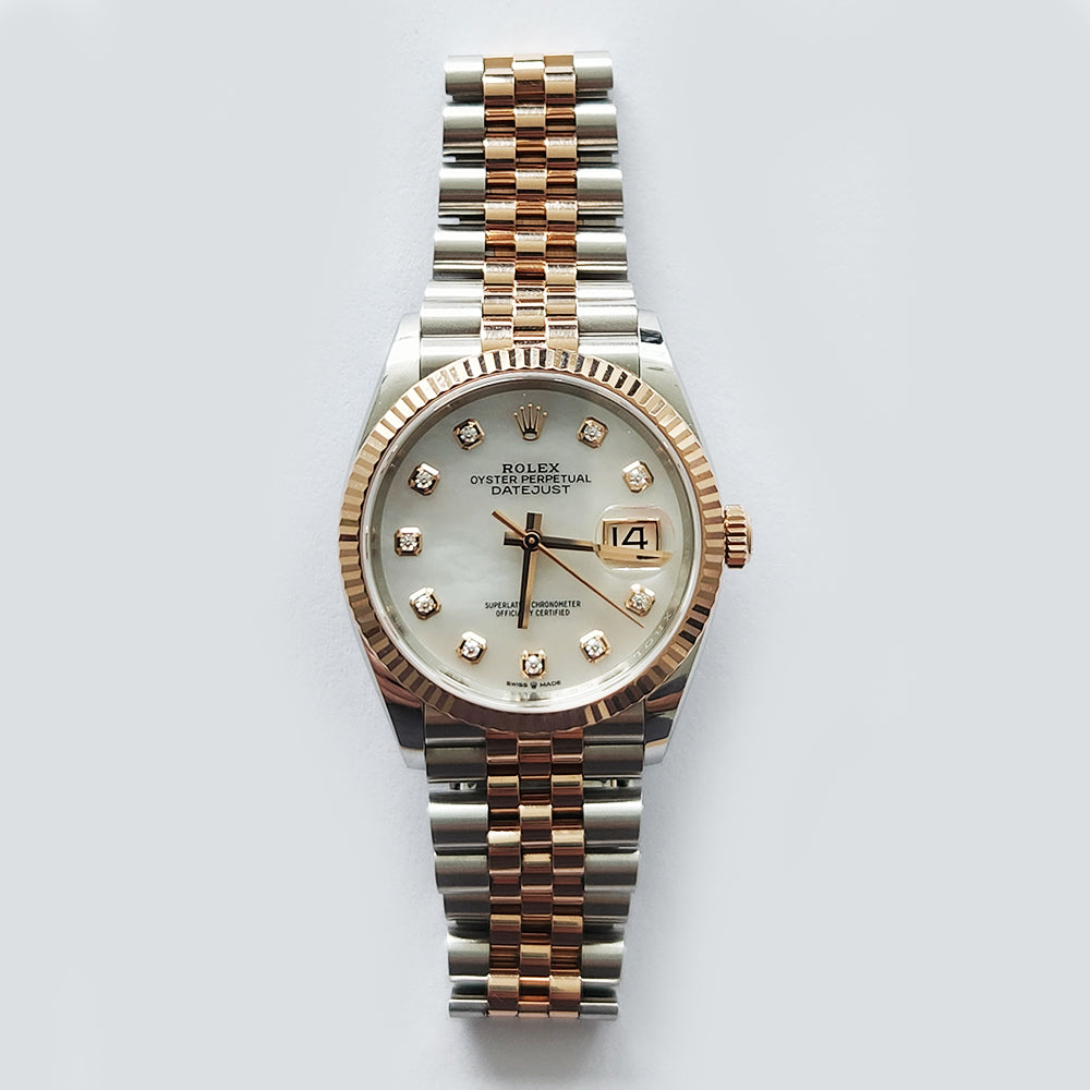 Rolex Datejust 36mm White Mop Diamond Dial 126231 (2022)