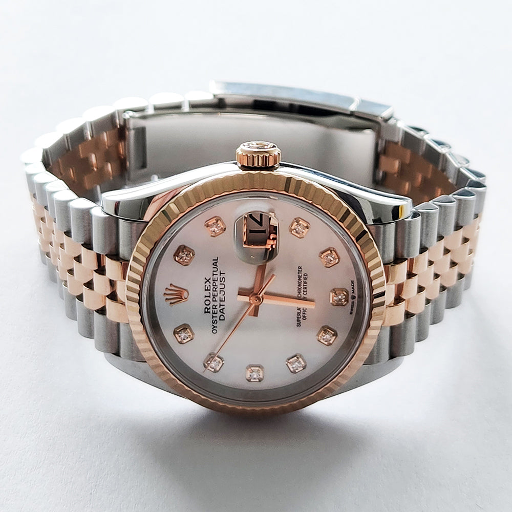 Rolex Datejust 36mm White Mop Diamond Dial 126231 (2022)