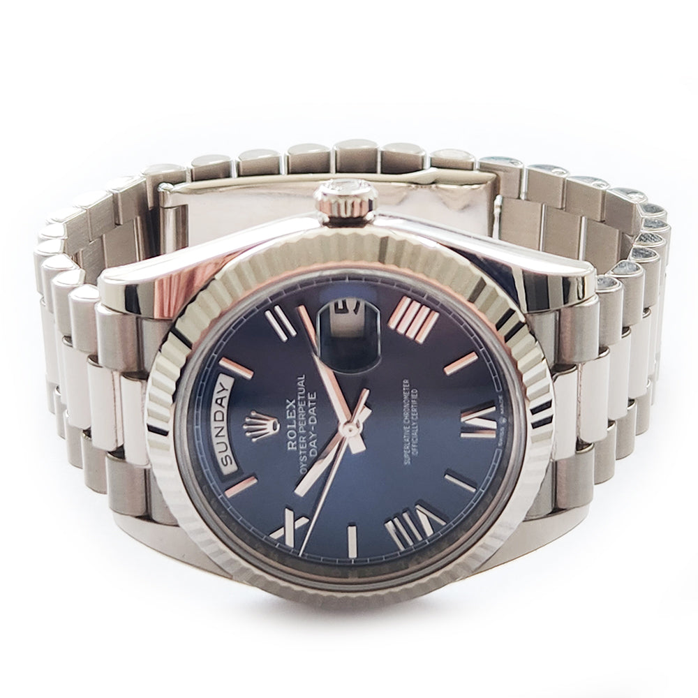 Rolex Day-Date 40mm Blue Dial 228239