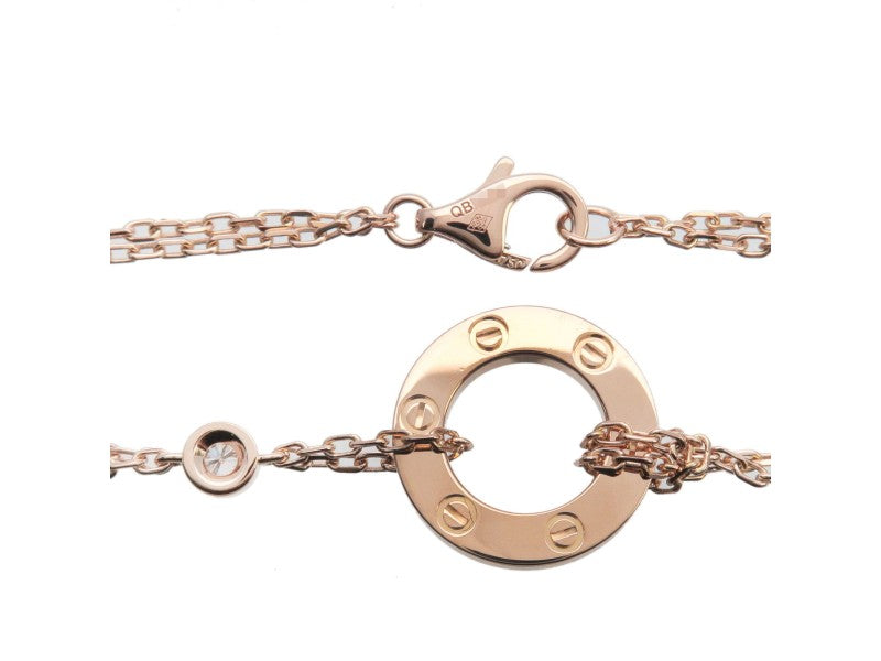 Cartier Love Circle Pink Sapphire Diamond Bracelet