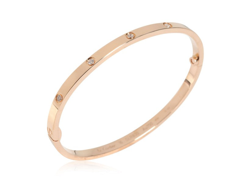 Cartier LOVE Diamond Bracelet In 18K Rose Gold