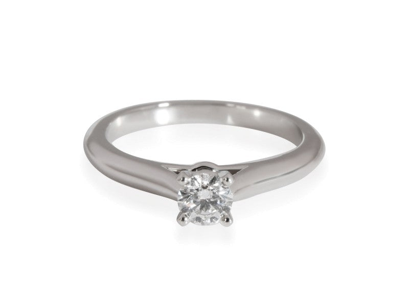 Cartier Diamond Solitaire Engagement Ring In Platinum