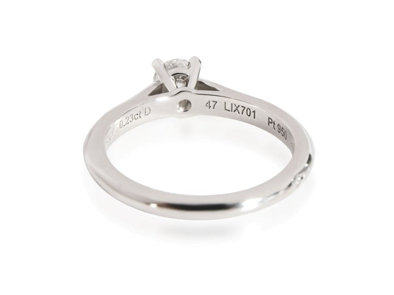 Cartier Diamond Solitaire Engagement Ring In Platinum