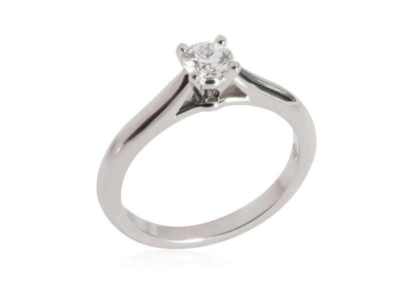 Cartier Diamond Solitaire Engagement Ring In Platinum