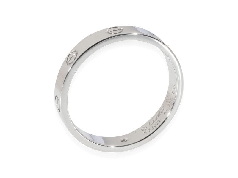 Cartier Love Diamond Wedding Band In 18k White Gold 0.02 CTW