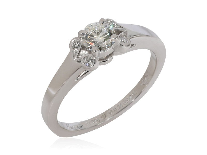 Cartier Ballerine Diamond Engagement Ring In Platinum