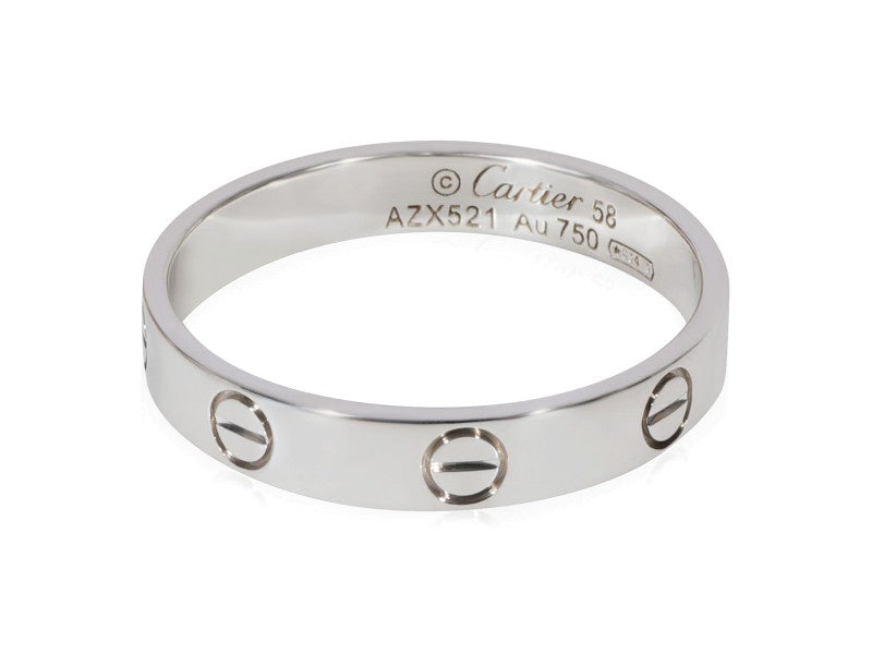 Cartier Love Wedding Band In 18k White Gold