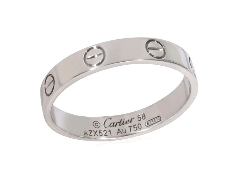 Cartier Love Wedding Band In 18k White Gold